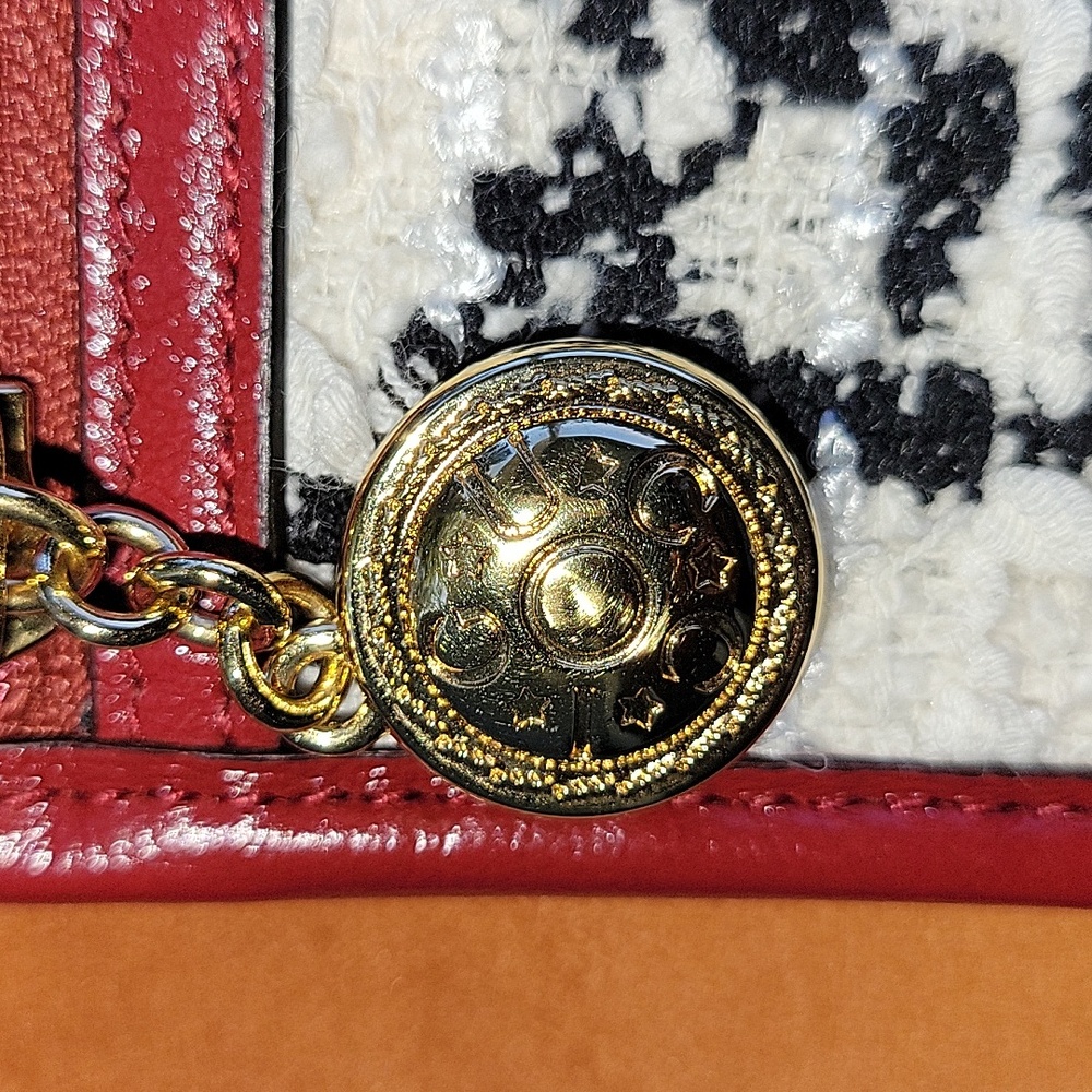 Gucci GG Tweed Rajah Cloth Multicolor Pochette - Picture 4 of 9